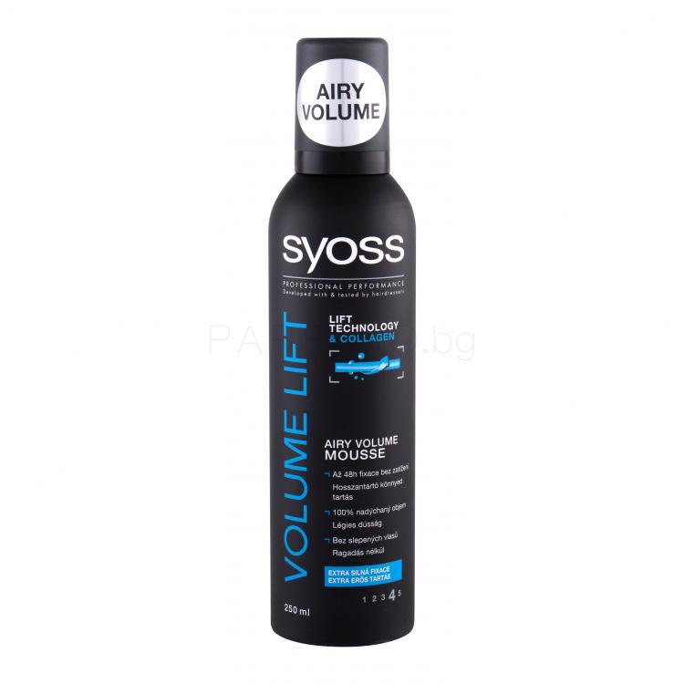 Syoss Volume Lift Mousse Втвърдител за коса за жени 250 ml