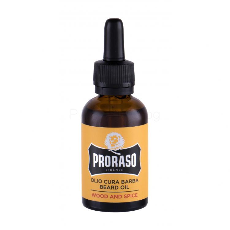 PRORASO Wood &amp; Spice Beard Oil Олио за брада за мъже 30 ml