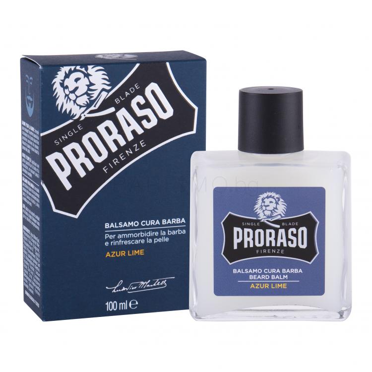 PRORASO Azur Lime Beard Balm Балсам за брада за мъже 100 ml