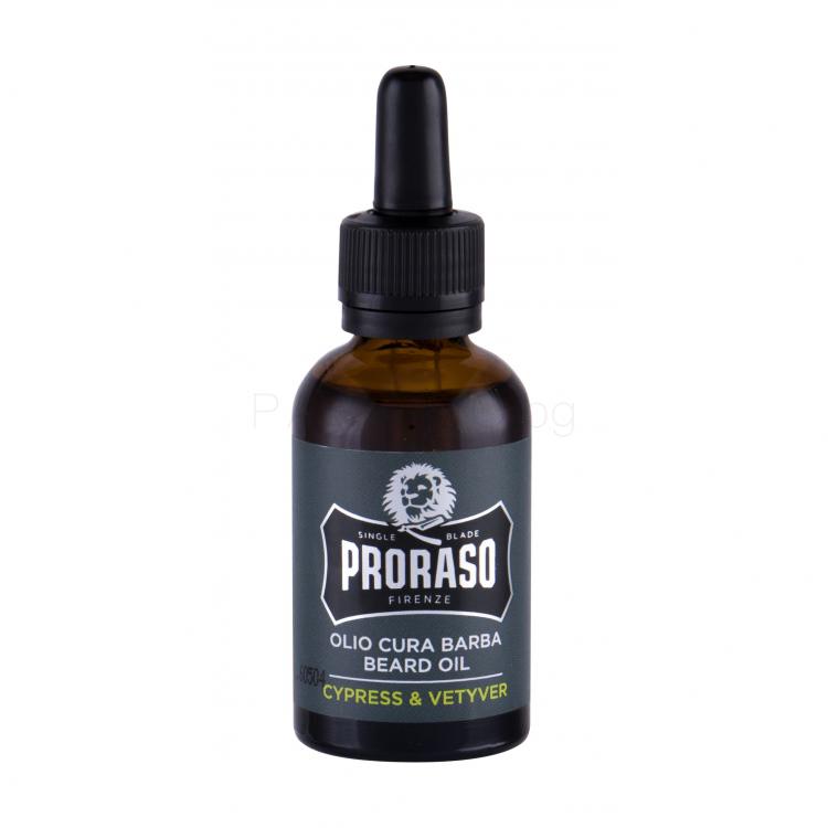 PRORASO Cypress &amp; Vetyver Beard Oil Олио за брада за мъже 30 ml