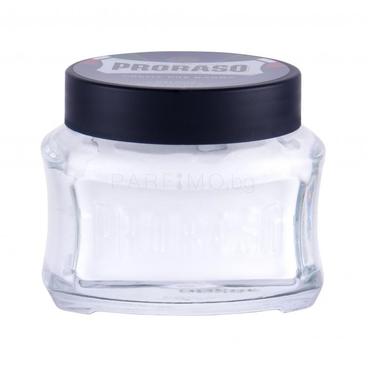 PRORASO Blue Pre-Shave Cream Продукт преди бръснене за мъже 100 ml