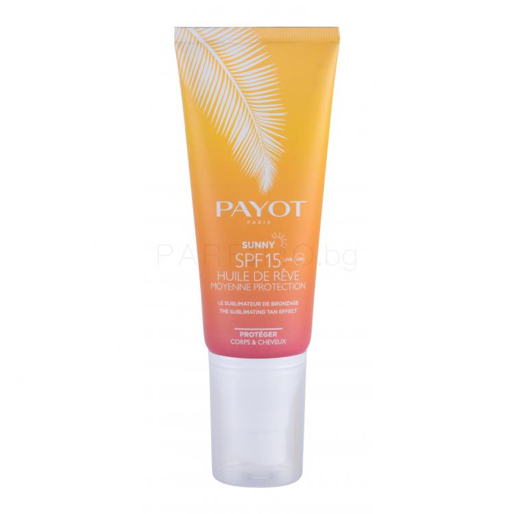 PAYOT Sunny Dreamy Oil SPF15 Слънцезащитна козметика за тяло за жени 100 ml