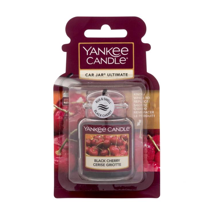 Yankee Candle Black Cherry Car Jar Ароматизатор за автомобил 1 бр