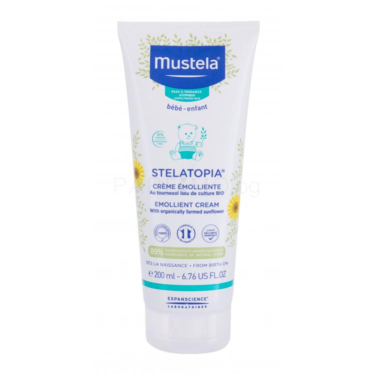 Mustela Bébé Stelatopia Emollient Cream Дневен крем за лице за деца 200 ml