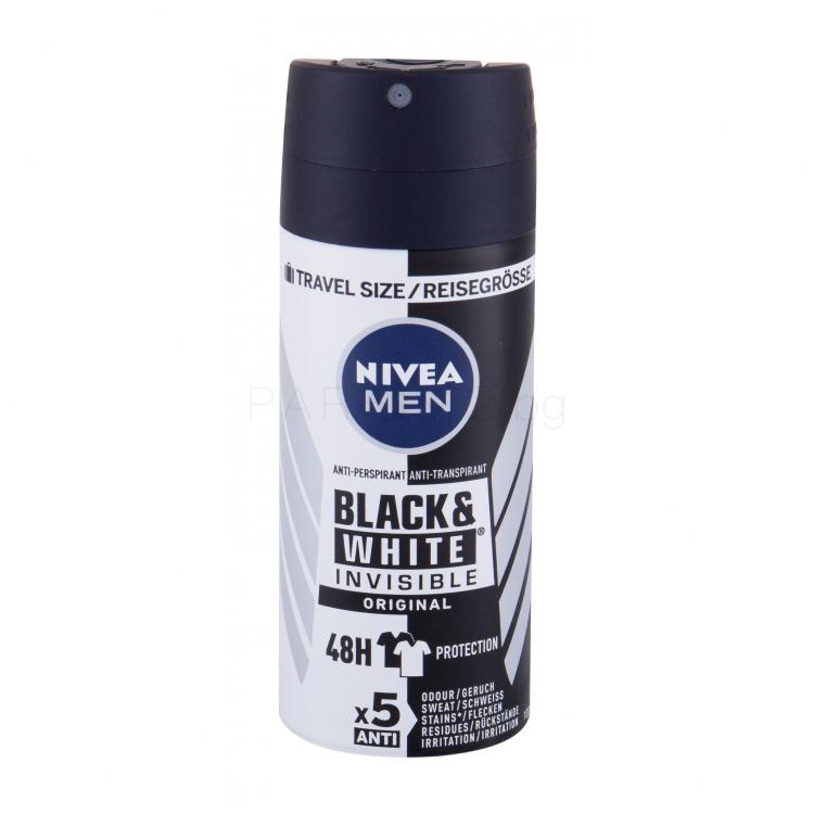Nivea Men Invisible For Black &amp; White Original Антиперспирант за мъже 100 ml