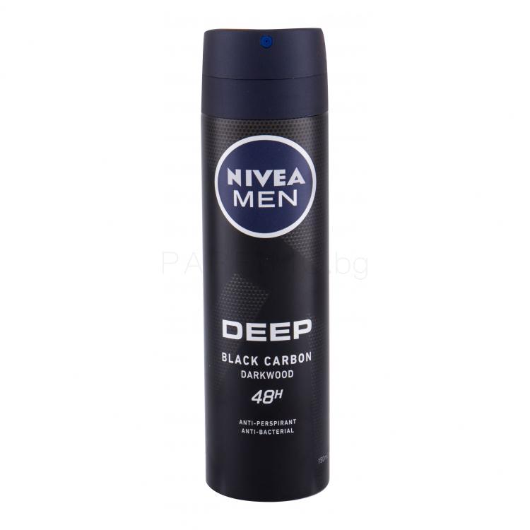 Nivea Men Deep Black Carbon 48H Антиперспирант за мъже 150 ml