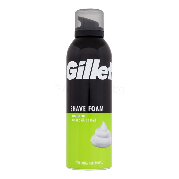 Gillette Shave Foam Lemon Пяна за бръснене за мъже 200 ml