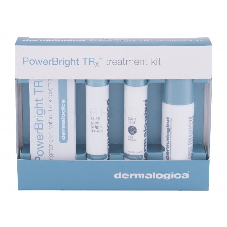 Dermalogica PowerBright TRx C -12 Pure Bright Подаръчен комплект дневен крем за лице SPF50 10 ml + серум за лице C-12 10 ml + нощна грижа за лице Pure Night 10 ml