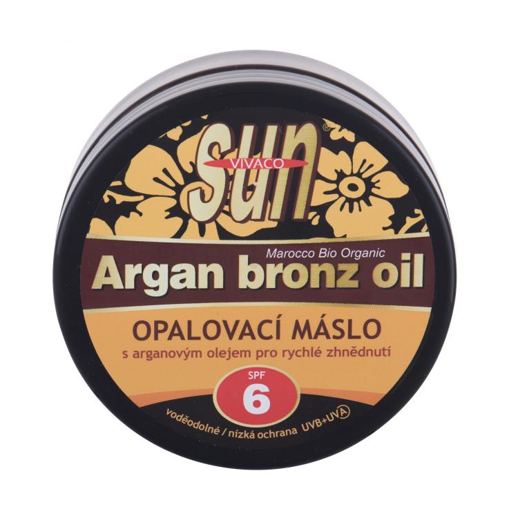 Vivaco Sun Argan Bronz Oil Suntan Butter SPF6 Слънцезащитна козметика за тяло 200 ml