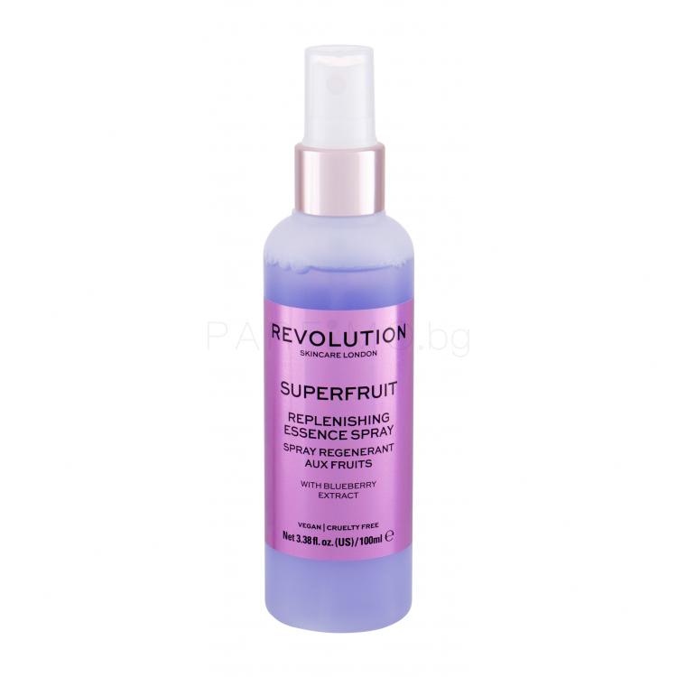 Revolution Skincare Superfruit Replenishing Essence Spray Лосион за лице за жени 100 ml