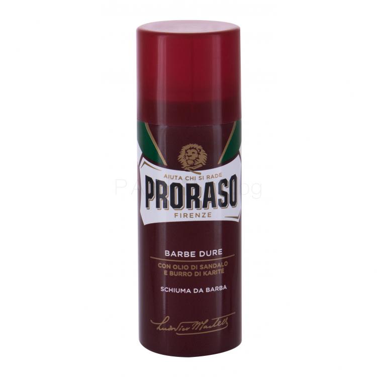 PRORASO Red Shaving Foam Пяна за бръснене за мъже 50 ml