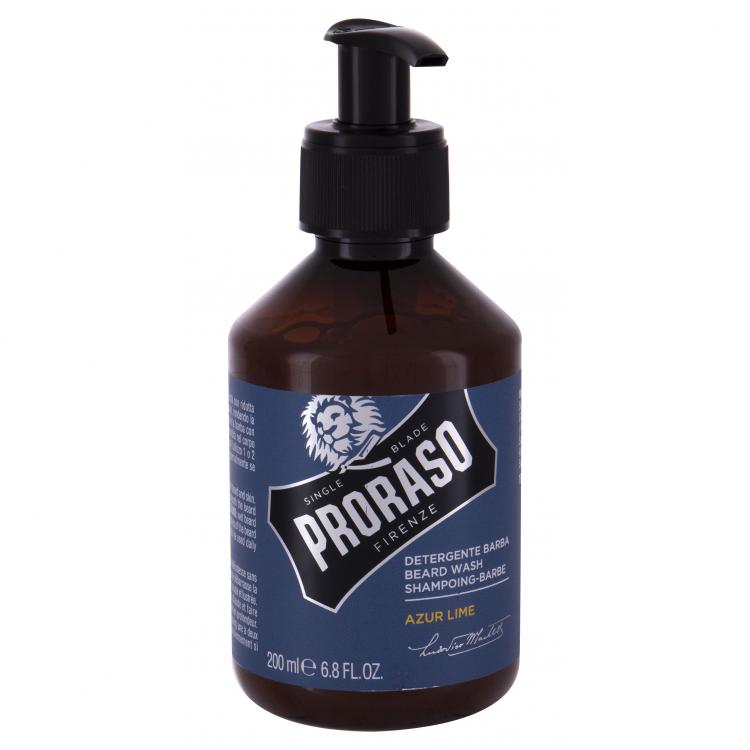 PRORASO Azur Lime Beard Wash Шампоан за брада за мъже 200 ml