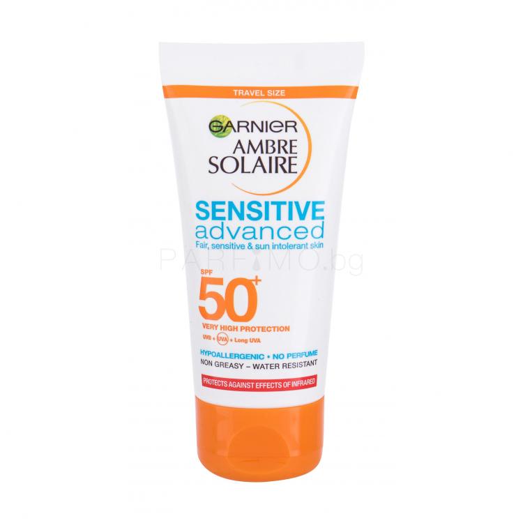 Garnier Ambre Solaire Sensitive Advanced Hypoallergenic Milk SPF50+ Слънцезащитна козметика за тяло 50 ml