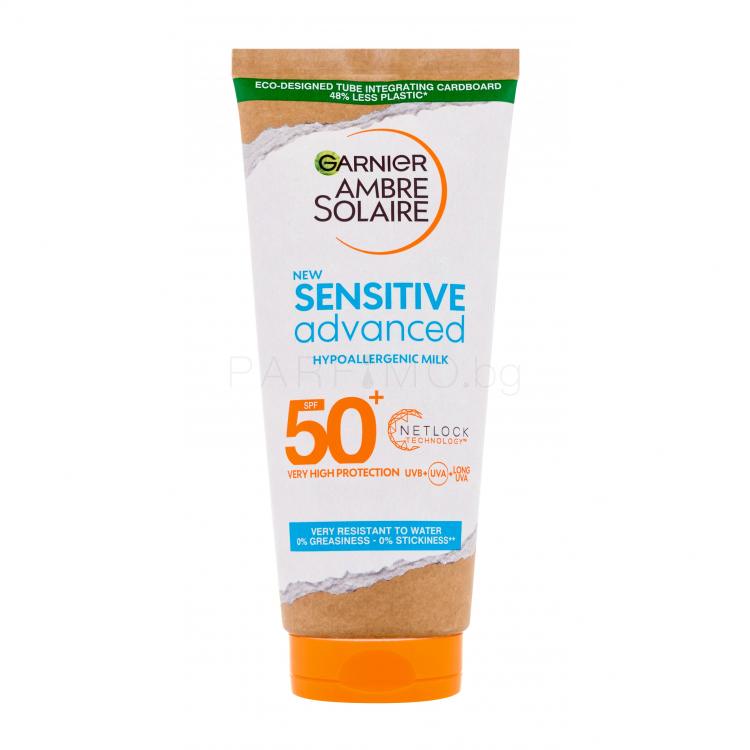 Garnier Ambre Solaire Sensitive Advanced Hypoallergenic Milk SPF50+ Слънцезащитна козметика за тяло 200 ml