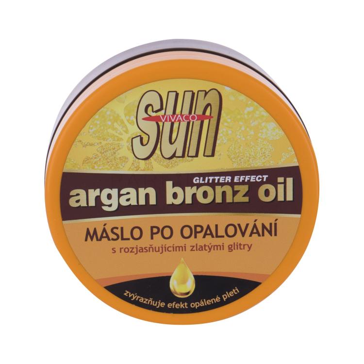 Vivaco Sun Argan Bronz Oil Glitter Aftersun Butter Продукт за след слънце 200 ml