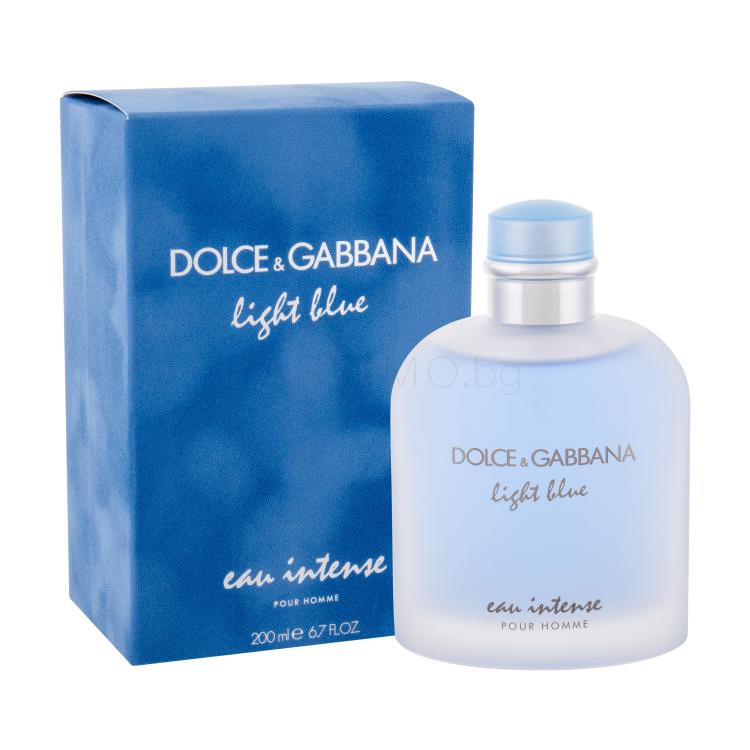 Dolce&amp;Gabbana Light Blue Eau Intense Eau de Parfum за мъже 200 ml увредена кутия