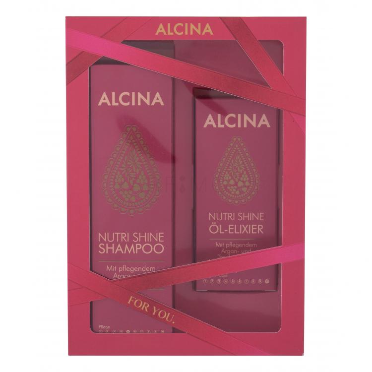 ALCINA Nutri Shine Подаръчен комплект шампоан 250 ml + олио-елексир 50 ml