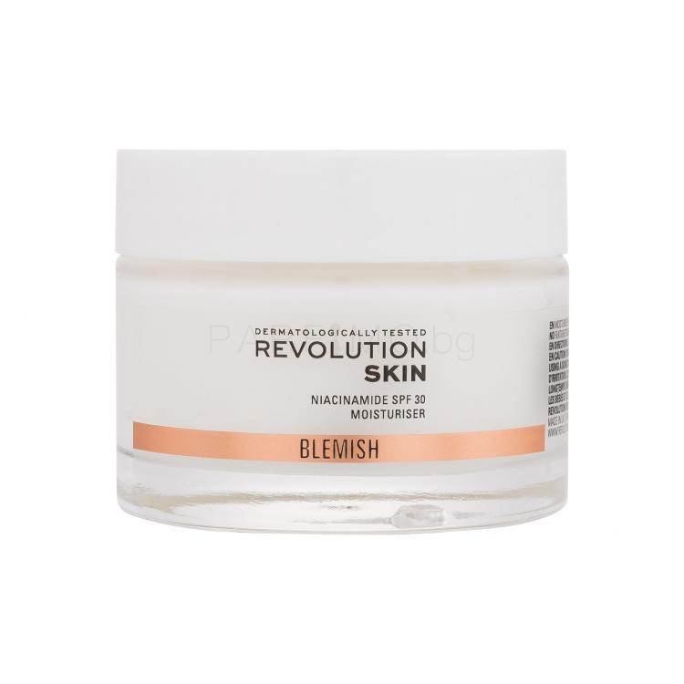 Revolution Skincare Blemish Niacinamide Moisturiser SPF30 Дневен крем за лице за жени 50 ml