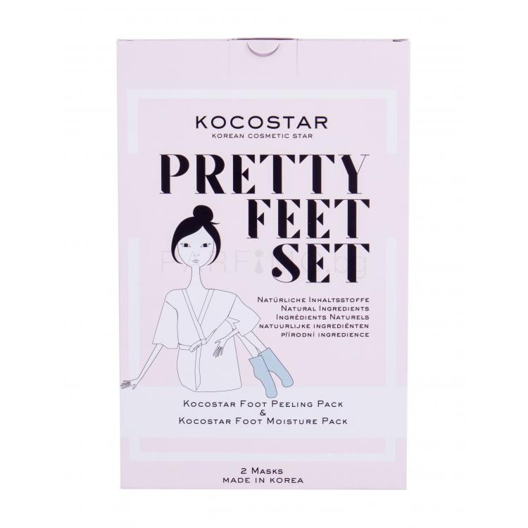 Kocostar Foot Moisture Pack Подаръчен комплект хидратираща маска за крака 14 ml + пилинг маска за крака 40 ml