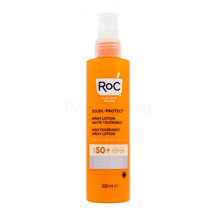 RoC Soleil-Protect High Tolerance SPF50+ Слънцезащитна козметика за тяло за жени 200 ml