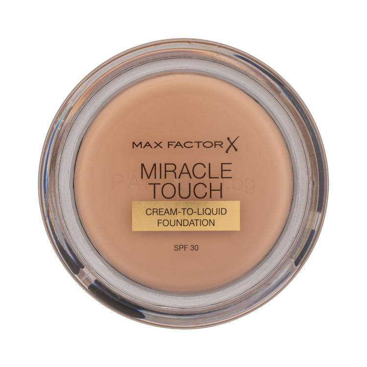 Max Factor Miracle Touch Cream-To-Liquid SPF30 Фон дьо тен за жени 11,5 g Нюанс 045 Warm Almond