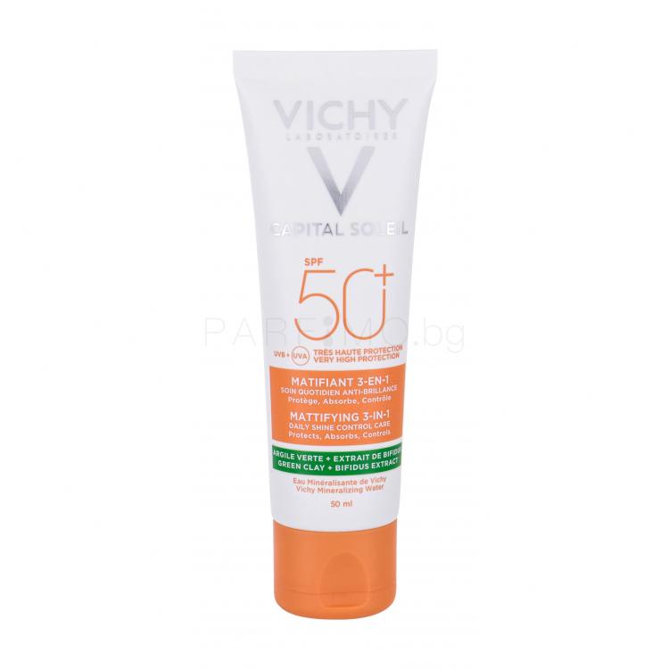 Vichy Capital Soleil Mattifying 3-in-1 SPF50+ Слънцезащитен продукт за лице за жени 50 ml