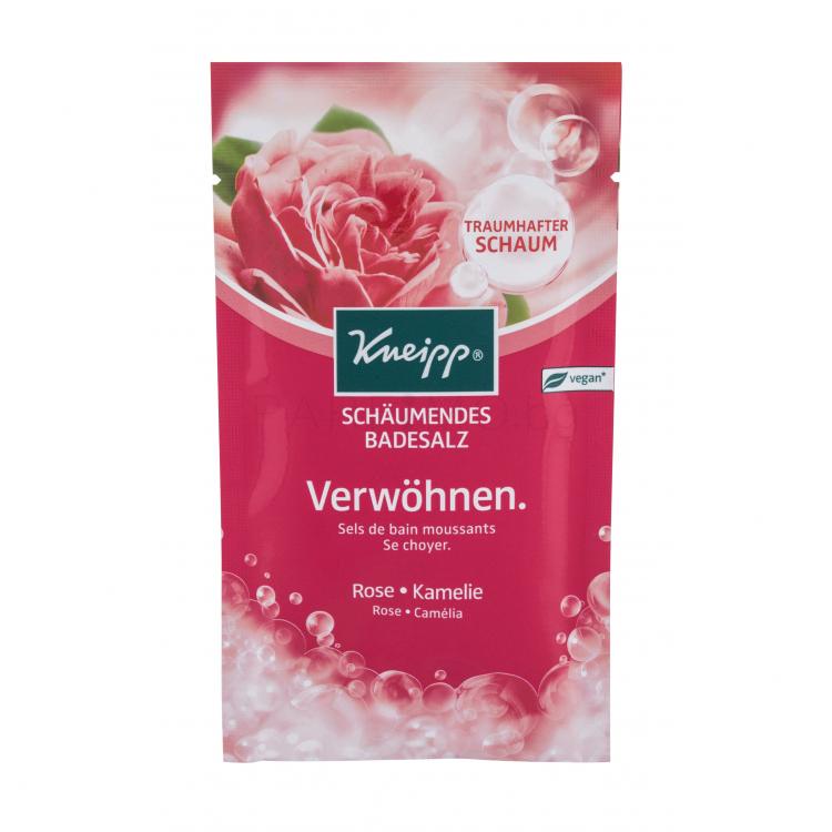 Kneipp Bubbling Mineral Bath Salt Pamper Rose &amp; Camellia Соли за вана за жени 80 g