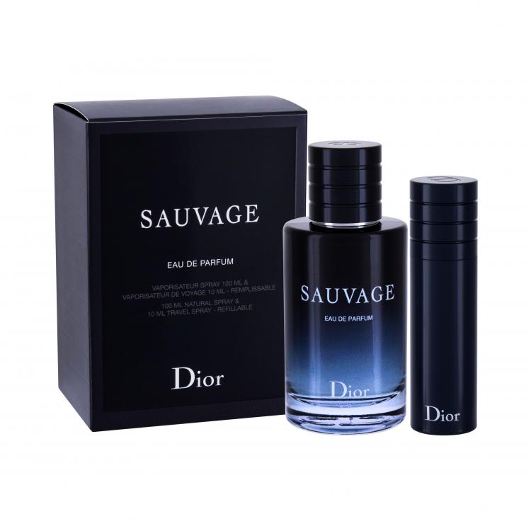 Christian Dior Sauvage Подаръчен комплект EDP 100 ml + EDP 10 ml пълнител