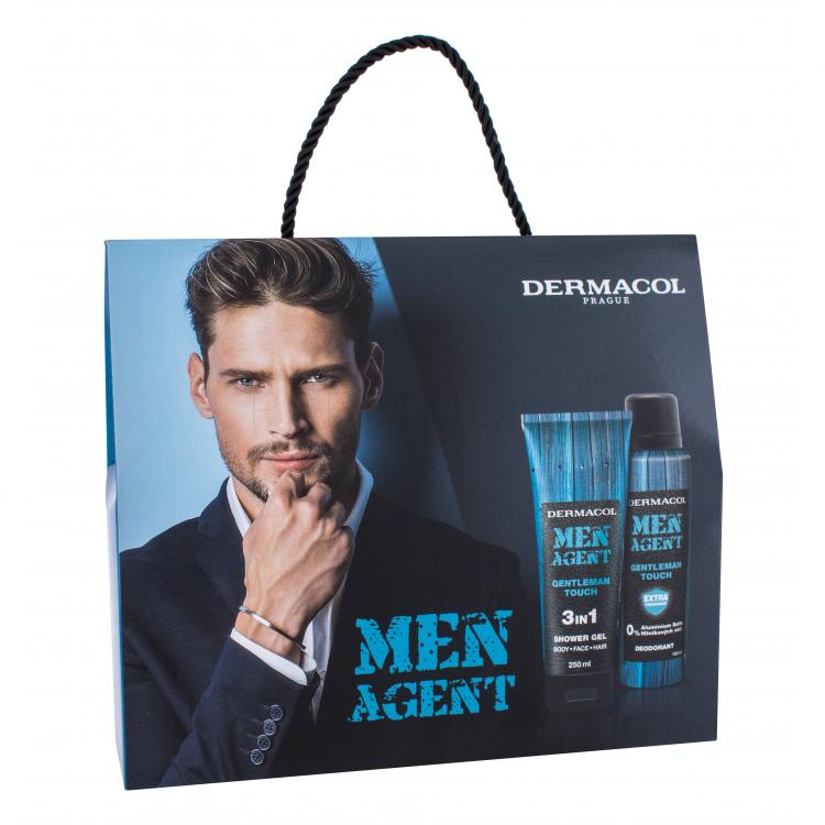 Dermacol Men Agent Gentleman Touch 3in1 Подаръчен комплект душ гел + дезодорант 150 ml