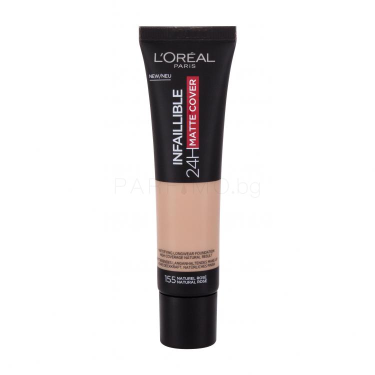 L&#039;Oréal Paris Infaillible 32H Matte Cover SPF25 Фон дьо тен за жени 30 ml Нюанс 155