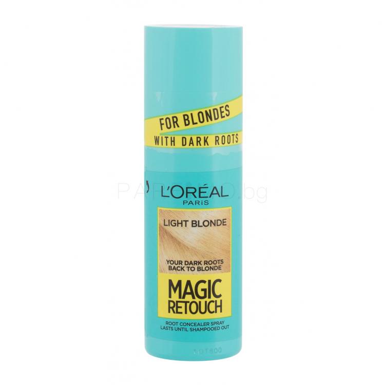 L&#039;Oréal Paris Magic Retouch Instant Root Concealer Spray Боя за коса за жени 75 ml Нюанс Light Blonde