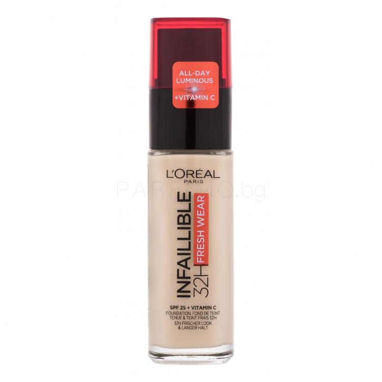 L&#039;Oréal Paris Infaillible 32H Fresh Wear SPF25 Фон дьо тен за жени 30 ml Нюанс 15