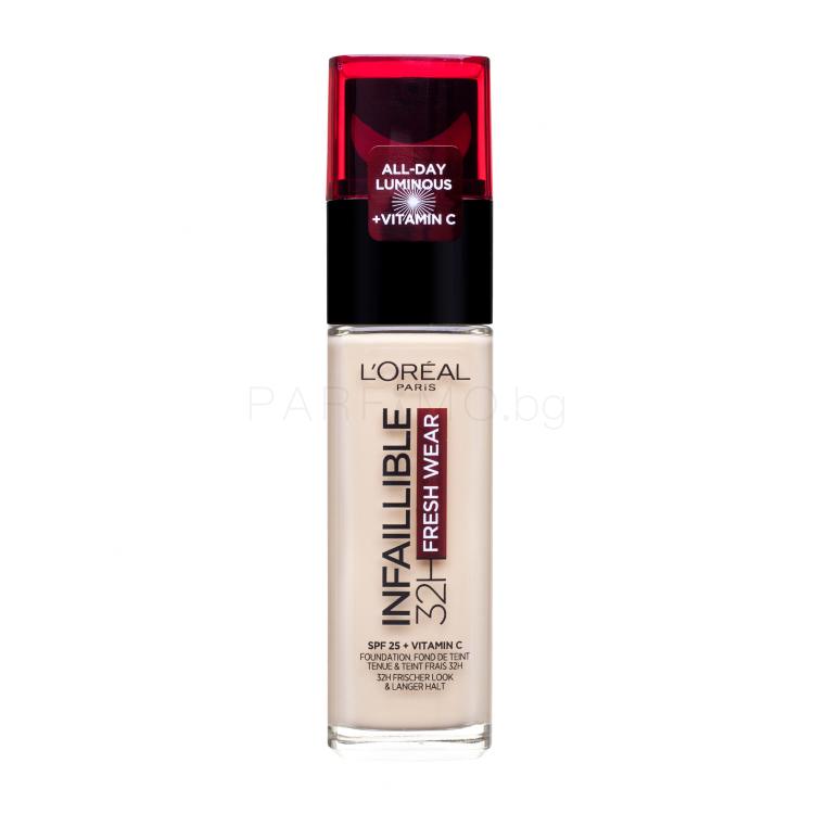 L&#039;Oréal Paris Infaillible 32H Fresh Wear SPF25 Фон дьо тен за жени 30 ml Нюанс 100