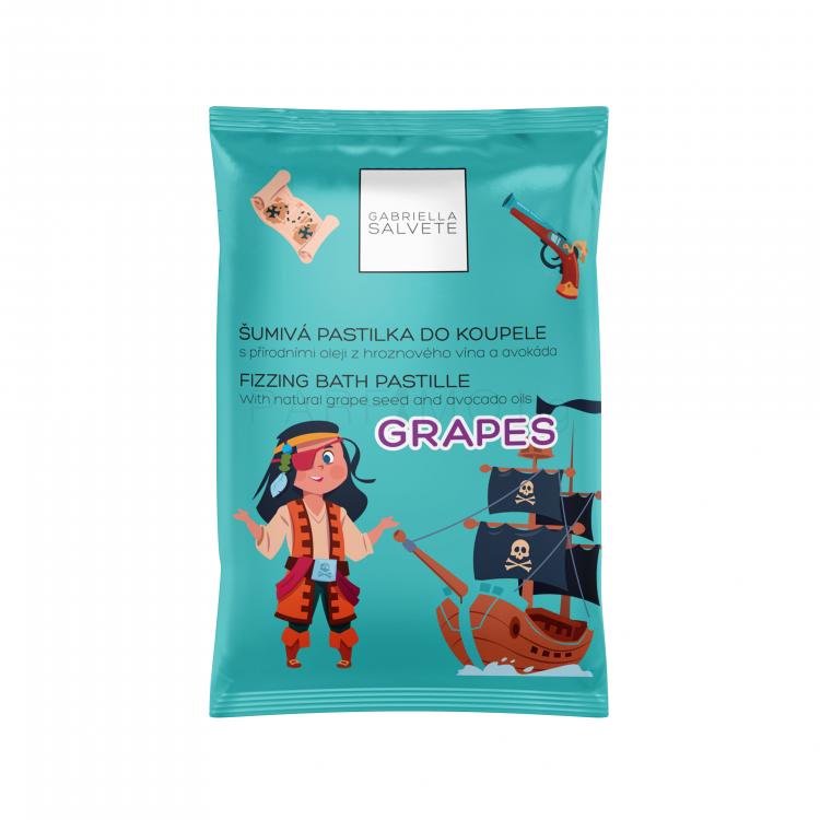 Gabriella Salvete Fizzing Bath Pastille Бомбичка за вана за жени 40 g Нюанс Grapes