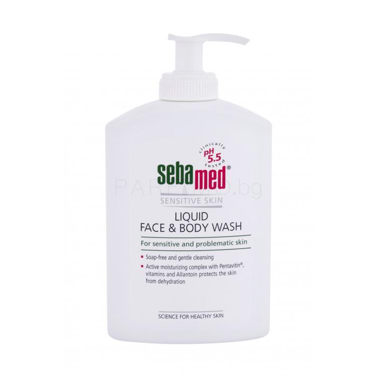 SebaMed Sensitive Skin Face &amp; Body Wash Течен сапун за жени 300 ml