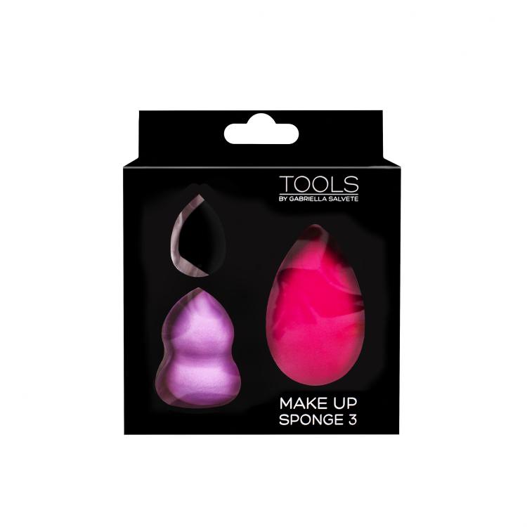 Gabriella Salvete TOOLS Make-up Sponge Kit Подаръчен комплект гъбичка за грим Classic 1 бр + гъбичка за грим Concealer 1 бр + гъбичка за контур на лице Contour 1 бр увредена кутия