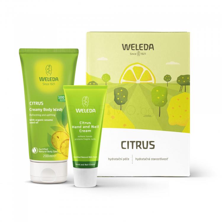 Weleda Citrus Подаръчен комплект душ крем Citrus 200 ml + крем за ръце Citrus 50 ml