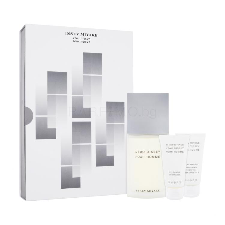 Issey Miyake L´Eau D´Issey Pour Homme Подаръчен комплект EDT 125 ml + душ гел 50 ml + балсам след бръснене 50 ml