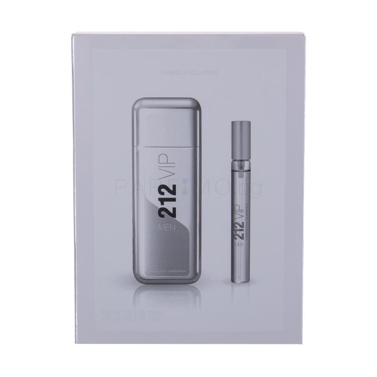 Carolina Herrera 212 VIP Men Подаръчен комплект EDT 100 ml + EDT 10 ml увредена кутия