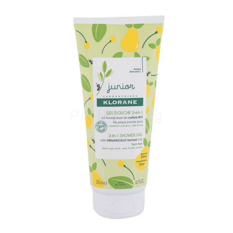 Klorane Junior Pear 2-in-1 Душ гел за деца 200 ml