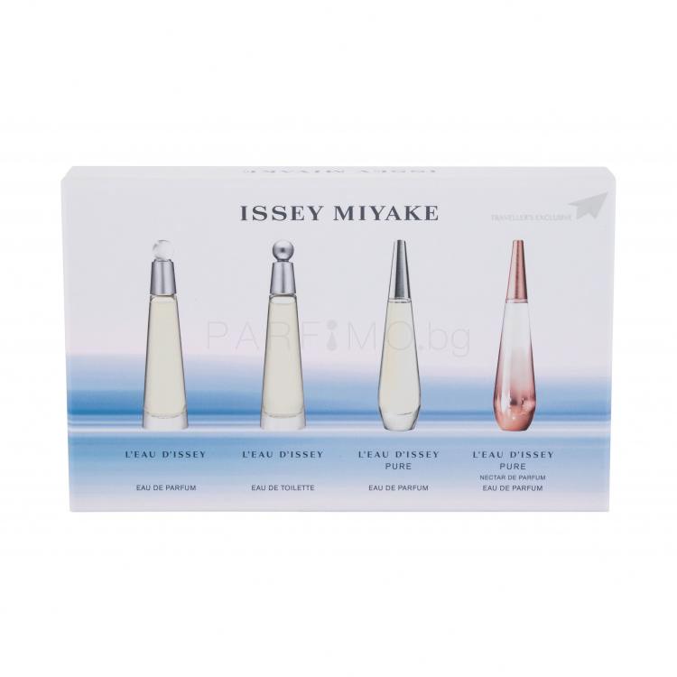 Issey Miyake L´Eau D´Issey Подаръчен комплект EDT L´Eau D´Issey 3,5 ml + EDP L´Eau D´Issey Pure Nectar de Parfum 3,5 ml + EDP L´Eau D´Issey Pure 3,5 ml + EDP L´Eau D´Issey 3,5 ml