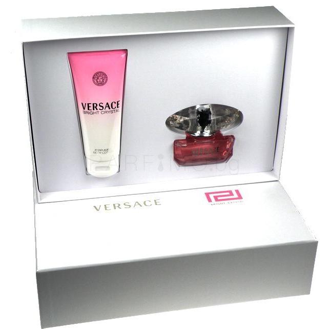 Versace Bright Crystal Подаръчен комплект EDT 50ml + 100ml лосион за тяло