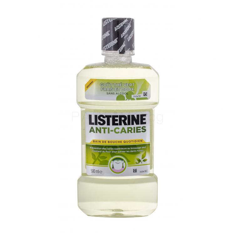 Listerine Green Tea Anti-Caries Mouthwash Вода за уста 500 ml