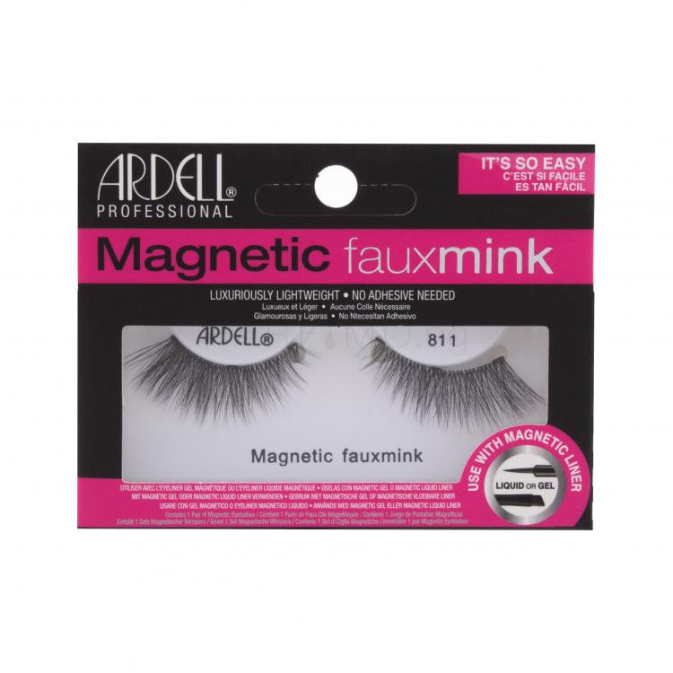 Ardell Magnetic Faux Mink 811 Изкуствени мигли за жени 1 бр Нюанс Black