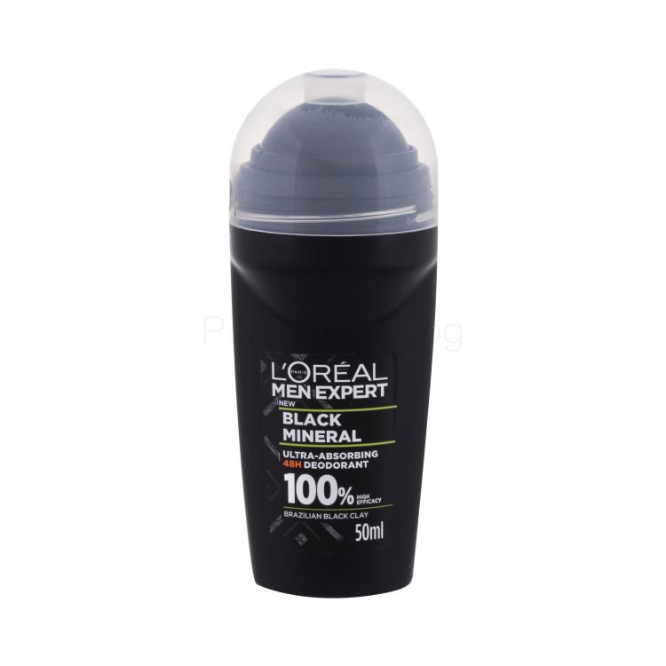 L&#039;Oréal Paris Men Expert Black Mineral 48H Дезодорант за мъже 50 ml