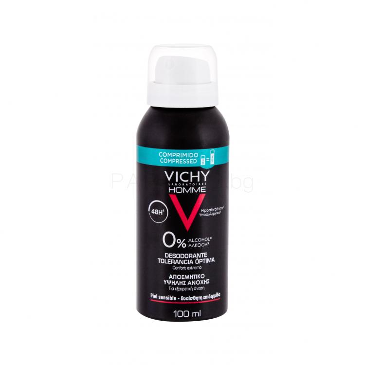 Vichy Homme Optimal Tolerance 48H Дезодорант за мъже 100 ml