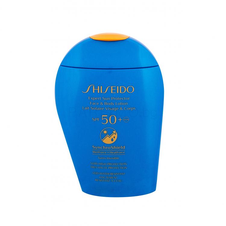 Shiseido Expert Sun Face &amp; Body Lotion SPF50+ Слънцезащитна козметика за тяло за жени 150 ml ТЕСТЕР