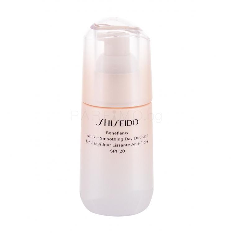 Shiseido Benefiance Wrinkle Smoothing Day Emulsion SPF20 Дневен крем за лице за жени 75 ml ТЕСТЕР