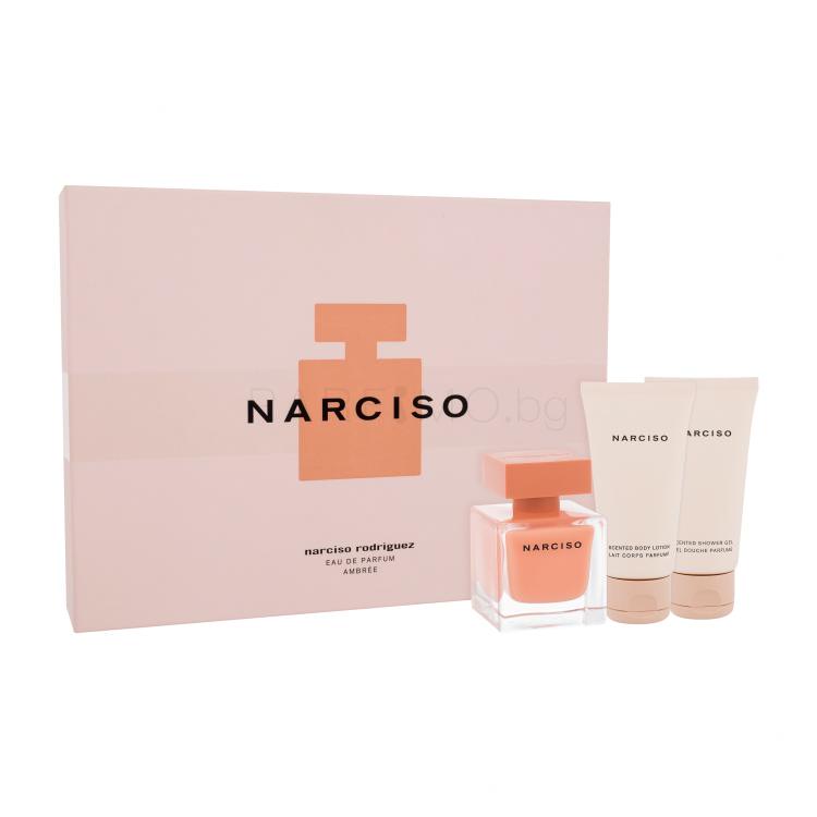 Narciso Rodriguez Narciso Ambrée Подаръчен комплект EDP 50 ml + душ гел 50 ml + лосион за тяло 50 ml