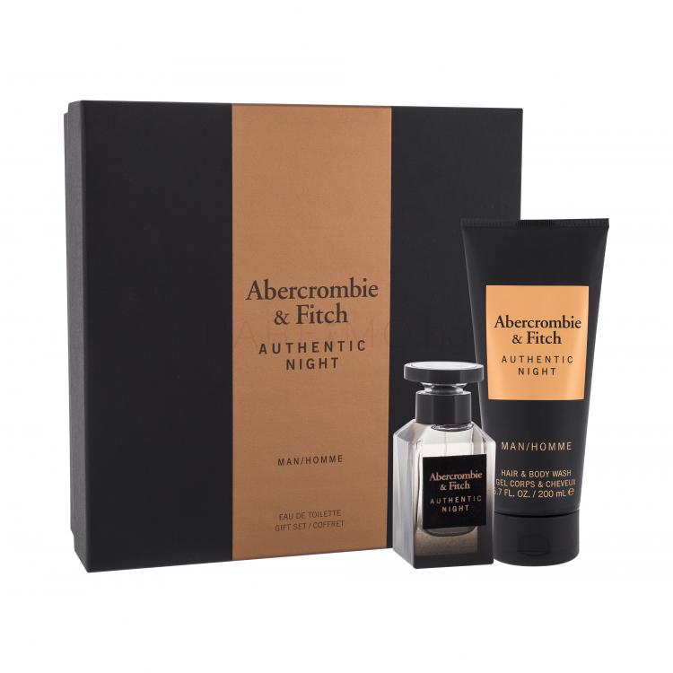 Abercrombie &amp; Fitch Authentic Night Подаръчен комплект EDT 50 ml + душ гел 200 ml